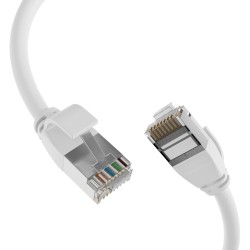 K5547WS.0,25, Пач кабел Cat.6A 0,25m FTP бял SLIM, EFB