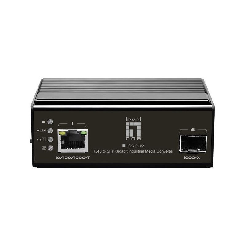 IGC-0102, Индустриален конвертор RJ45 to SFP Gigabit Leve1