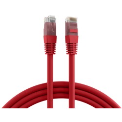 K8100RT.10, Patch cable Cat.6 10m UTP червен, EFB