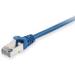 605533, Пач кабел Cat.6 0.25m SFTP син, Equip