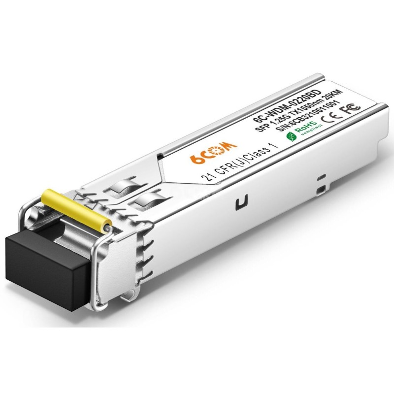 WDM-0220B/SFP LC 1550-LX 20KM, SFP модул за едно влакно 1.25G Tx1550 20km LC