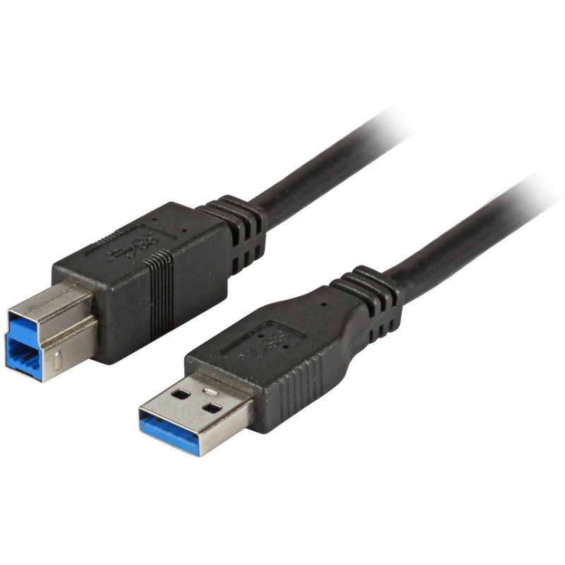 K5247SW.1, USB 3.0 кабел A-B, M/M 1m черен, EFB