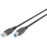 DB-300115-018-S, USB 3.0 кабел A-B, M/M 1.8m Assmann