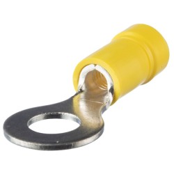 EV10-14RB-Q, StrongHold™ Ring Terminal, Yellow, Vinyl, 23/100