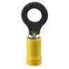 EV10-14RB-Q, StrongHold™ Ring Terminal, Yellow, Vinyl, 23/100