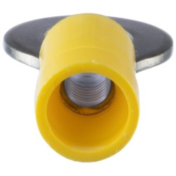 EV10-14RB-Q, StrongHold™ Ring Terminal, Yellow, Vinyl, 23/100