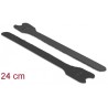 18264, Hook-and-loop cable tie L240xW13 mm black 10 pcs