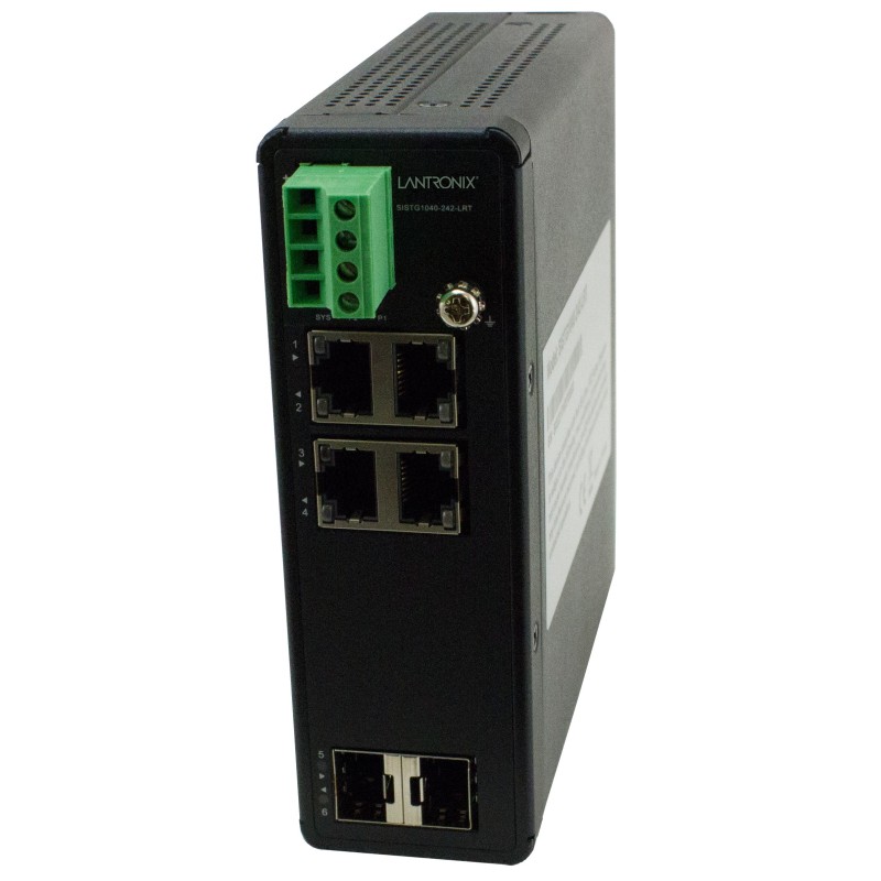 LTX-SISTG1040-242-LRT, Lantronix switch 4-port GE, 2 SFP 12-48VDC LTX-SISTG1040-242-LRT, Lantronix switch 4-port GE, 2 SFP 12-48VDC