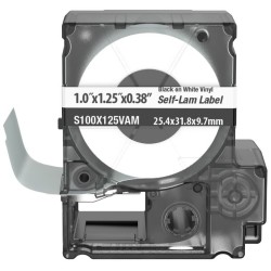 S100X125VAM, MP Self-Lam Label 31.8x25.4mm, 200 labels