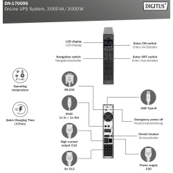 DN-170096, Online UPS 3000VA/3000W Assmann