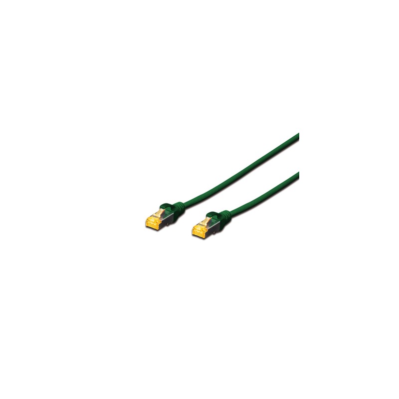 DK-1644-A-070/G, Пач кабел Cat.6A 7m SFTP зелен, Assman