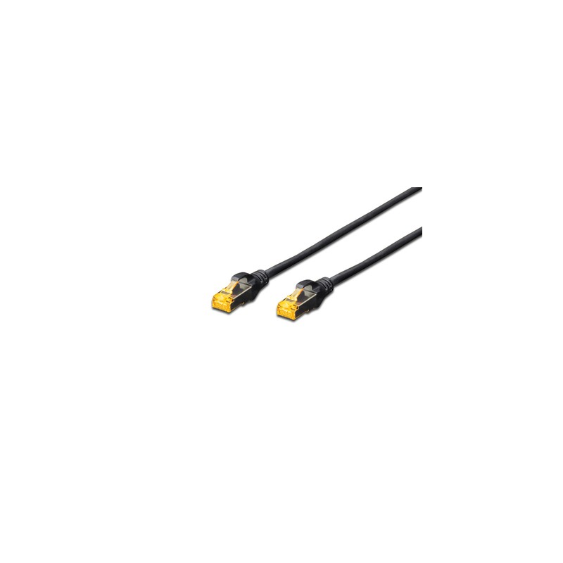 DK-1644-A-070/BL, Пач кабел Cat.6A 7m SFTP черен, Assman