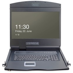 DS-72211-5US, 19“ TFT конзола 16 порта Cat.5, US keyboard