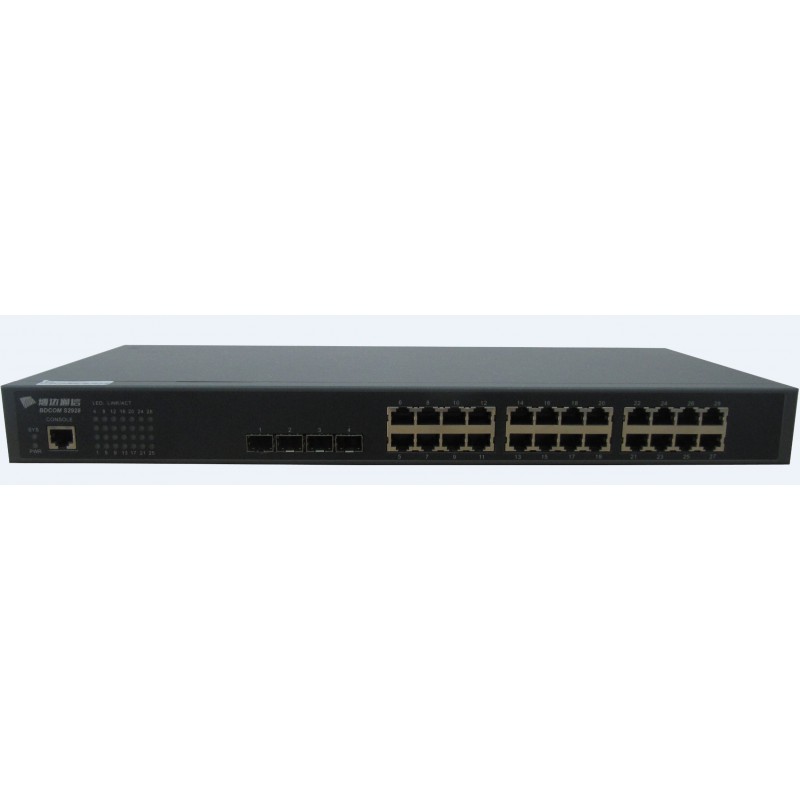 S2928, L2 Switch 24 Gigabit TX ports, 4 10G SFP+