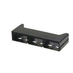 QPPABL, Mini Com 6-port QuickNet patch panel adapter in black