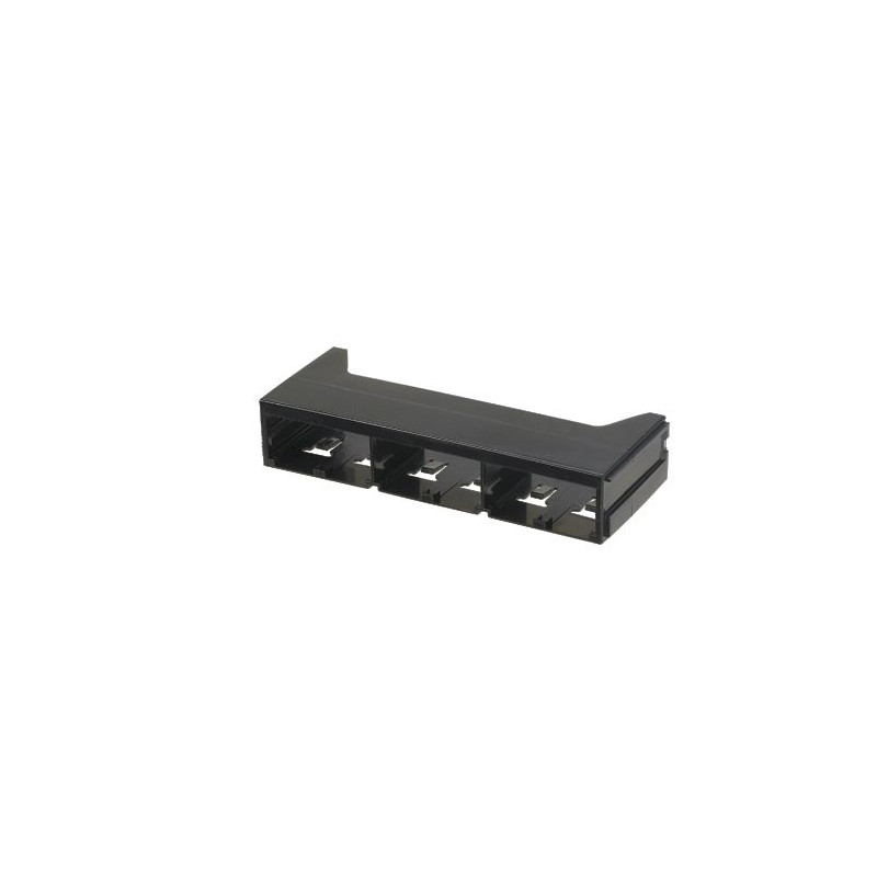 QPPABL, Mini Com 6-port QuickNet patch panel adapter in black