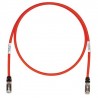 STP6X2MRD, Пач кабел STP Cat.6A 2m червен, Panduit