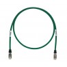 STP6X2MGR, Пач кабел STP Cat.6A 2м зелен, Panduit