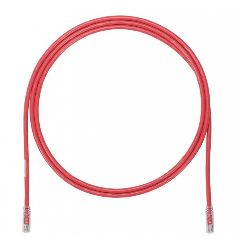 UTP6A3MRD, Пач кабел UTP Cat.6 3m червен, Panduit