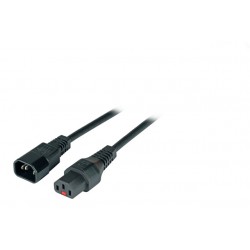EK601SW.1,  Захранващ кабел C13-C14 1m Lock черен EFB