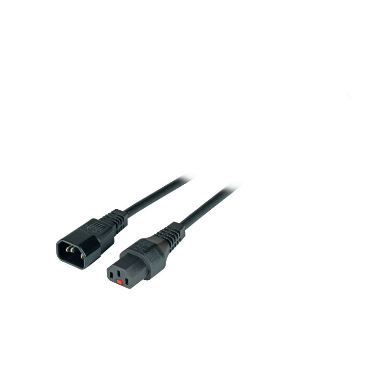 EK601SW.1,  Захранващ кабел C13-C14 1m Lock черен EFB