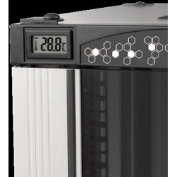LN-CK20U6080-BL, LANDE_CK, 20U 19“ Free Stand 600x800mm, Комуникационен шкаф, термометър