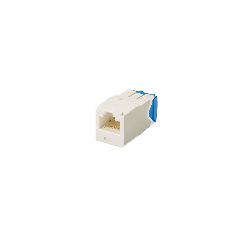 CJ6X88TGAW, Category 6A, RJ45, 10 Gb/s, 8-position, 8-wire universal module, Arctic White.