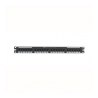 NK6PPG24Y, NetKey 24-port category 6 punchdown flat patch panel in black, (1 RU).