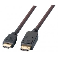 K5561SW.3, DisplayPort/HDMI кабел, M-M, 3.0m, black