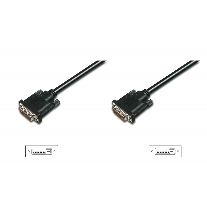 AK-320108-020-S, DVI-D(24+1) кабел M/M 2m Ass