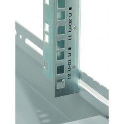 LN-CK42U6010-BL, LANDE_CK, 42U 19`` Server Glass.Doors 600x1000mm, Сървърен комуникационен шкаф (rack), шини