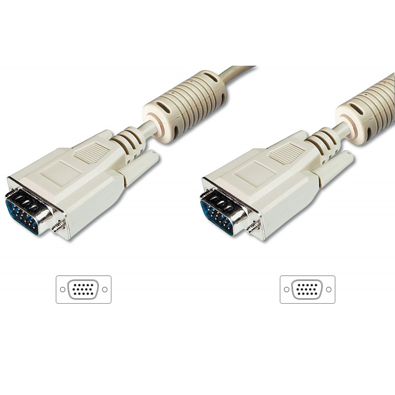 DK-310103-150-E, VGA кабел M/M 15m, Assmann