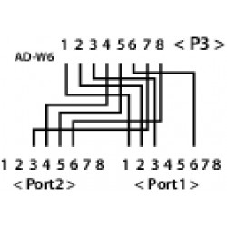 K5123.015, T адаптер Cat.5e 1x10/100 + 1xISDN