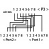 K5123.015, T адаптер Cat.5e 1x10/100 + 1xISDN