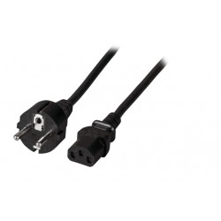 EK508SW.2, Захранващ кабел Schuko - C13 2m черен EFB