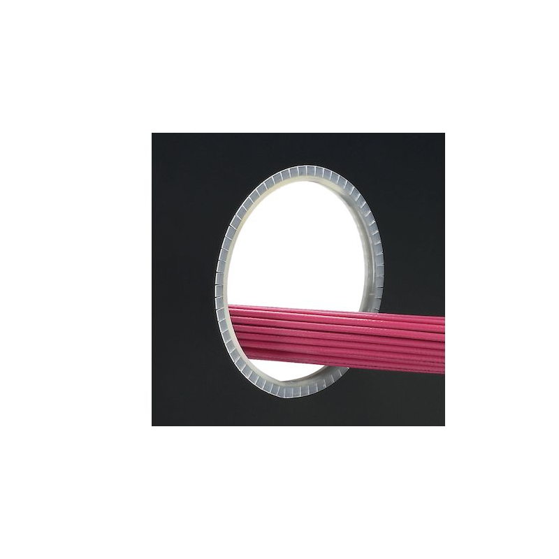 GEE99F-A-C, Slotted grommet edging with adhesive lined, .099" thickness, polyethylene, natural
