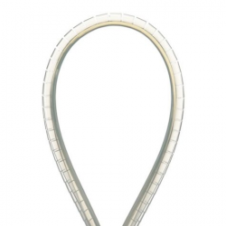GEE99F-A-C, Slotted grommet edging with adhesive lined, .099" thickness, polyethylene, natural