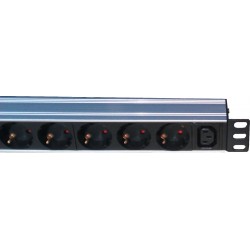 N10091C13-B19A-03,  19“ Разклонител 9x220V + 1xIEC C13, 3m кабел