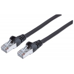 318754, Пач кабел Cat.6A 0.5m SFTP черен, IC