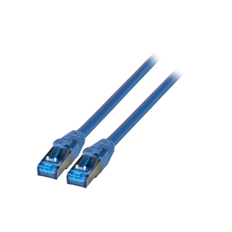 K5525FBL.1, Пач кабел Cat.6a 1m SFTP Superflex син, EFB