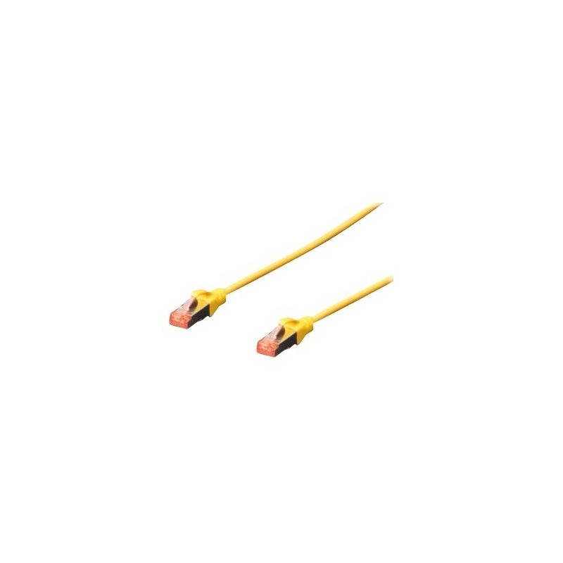 DK-1644-A-030/Y, Пач кабел Cat.6A 3m SFTP жълт, Assmann
