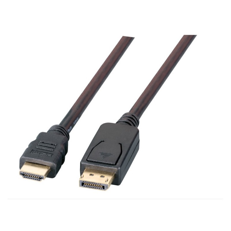 K5561SW.2, DisplayPort/HDMI кабел 2м черен, EFB