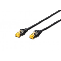 DK-1644-A-020/BL, Пач кабел cat.6A 2m SFTP черен, Assmann