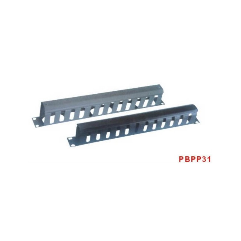 PBPP31A, 19“ 1U Аранжиращ панел метален канал, TG