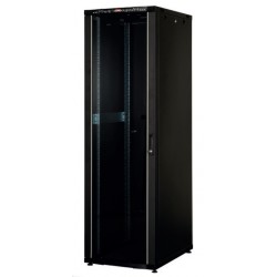 LN-CK26U6010-BL, LANDE_CK, 26U 19“ Server Glass.Doors 600x1000mm, Сървърен комуникационен шкаф (rack)