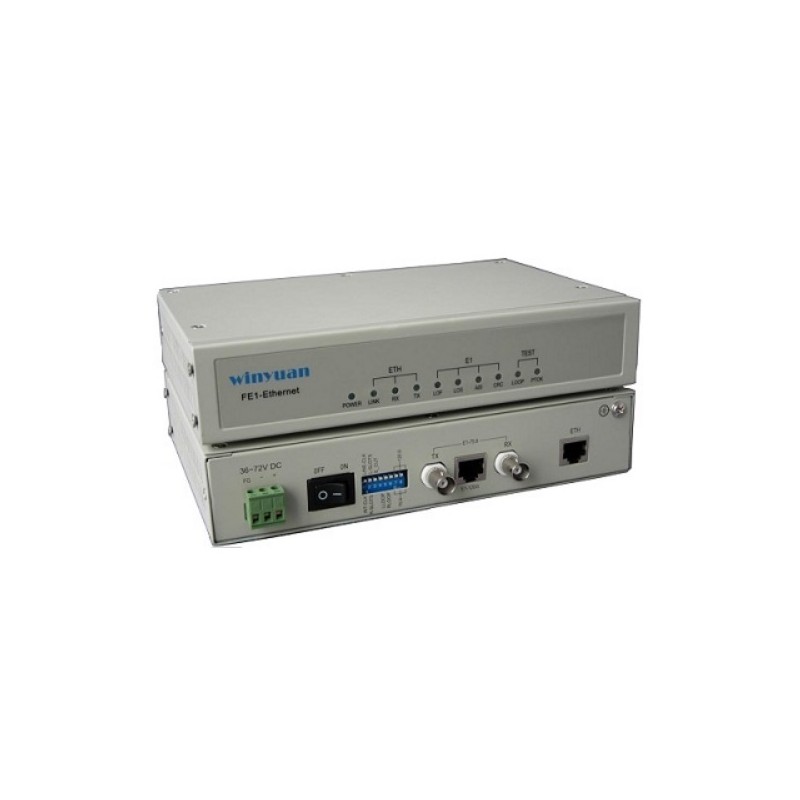 YN-C808B, Конвертор FE1 to Ethernet, AC220V single power