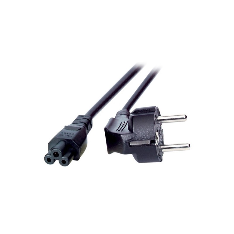 EK550.1,8, Захранващ кабел шуко 90° - C5 180°, 1.8 m