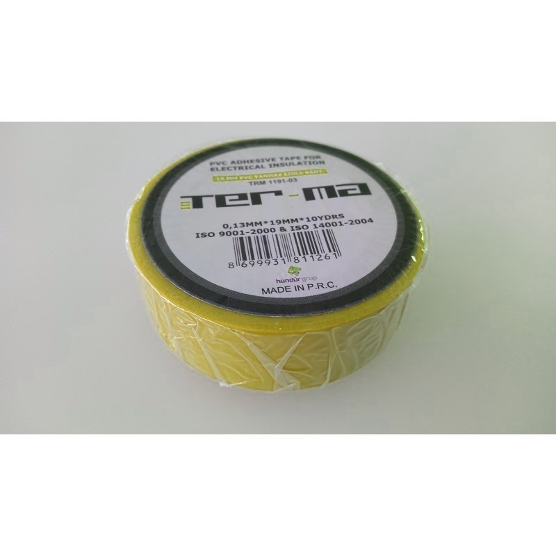TRM1191-03-Y, Изолирбанд жълт 10м - TERMA