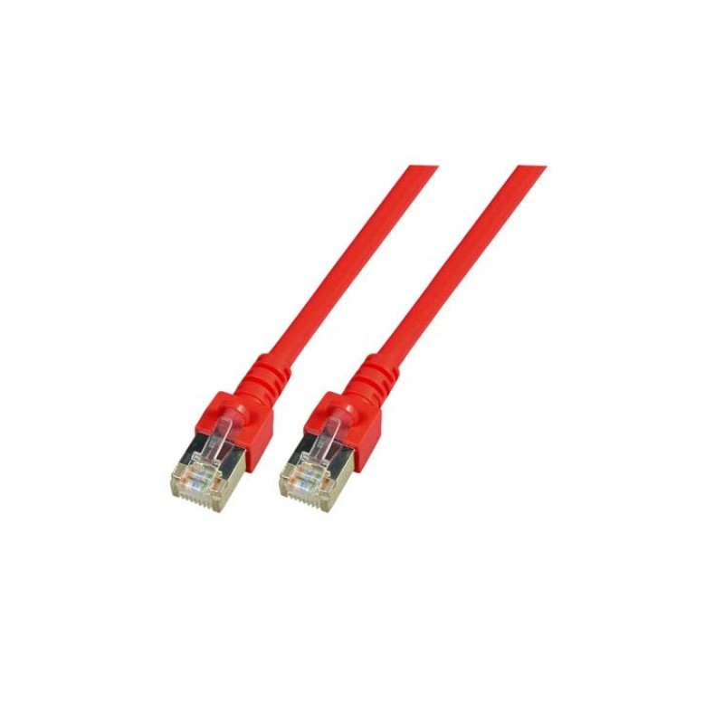 K5458.1, Пач кабел Cat.5e 1m SFTP червен, EFB