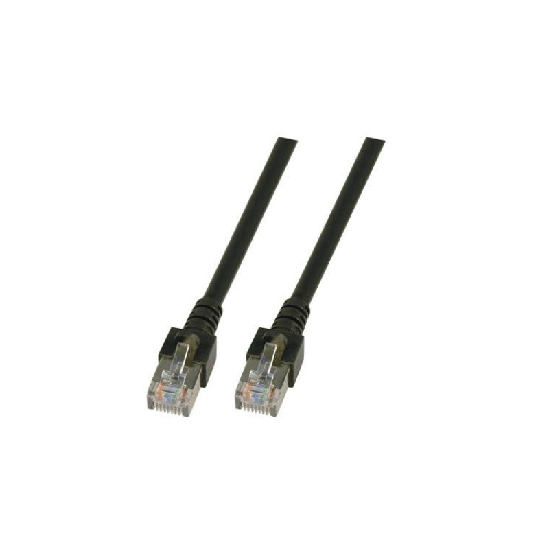 K5456.1, Пач кабел Cat.5e 1m SFTP черен, EFB